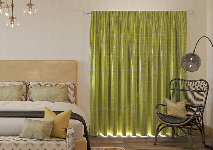 Bamboo Brights, Chartreuse - Made To Measure Curtains - Image 7